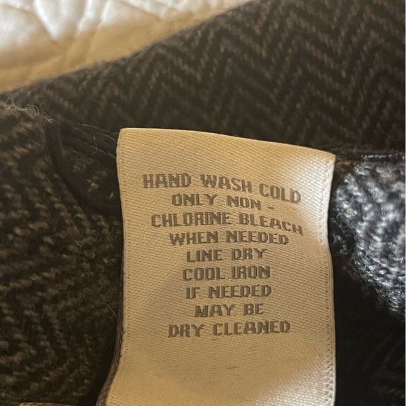 Soft Surroundings Appliquéd Herringbone Blazer Wool Blend Vintage Style Boho,Med - Picture 6 of 10